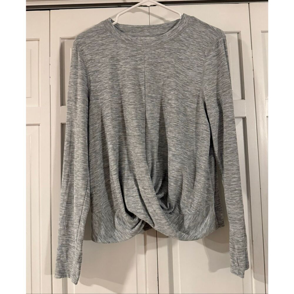 Old navy active breath one grey athletic top size large - Picture 2 of 9